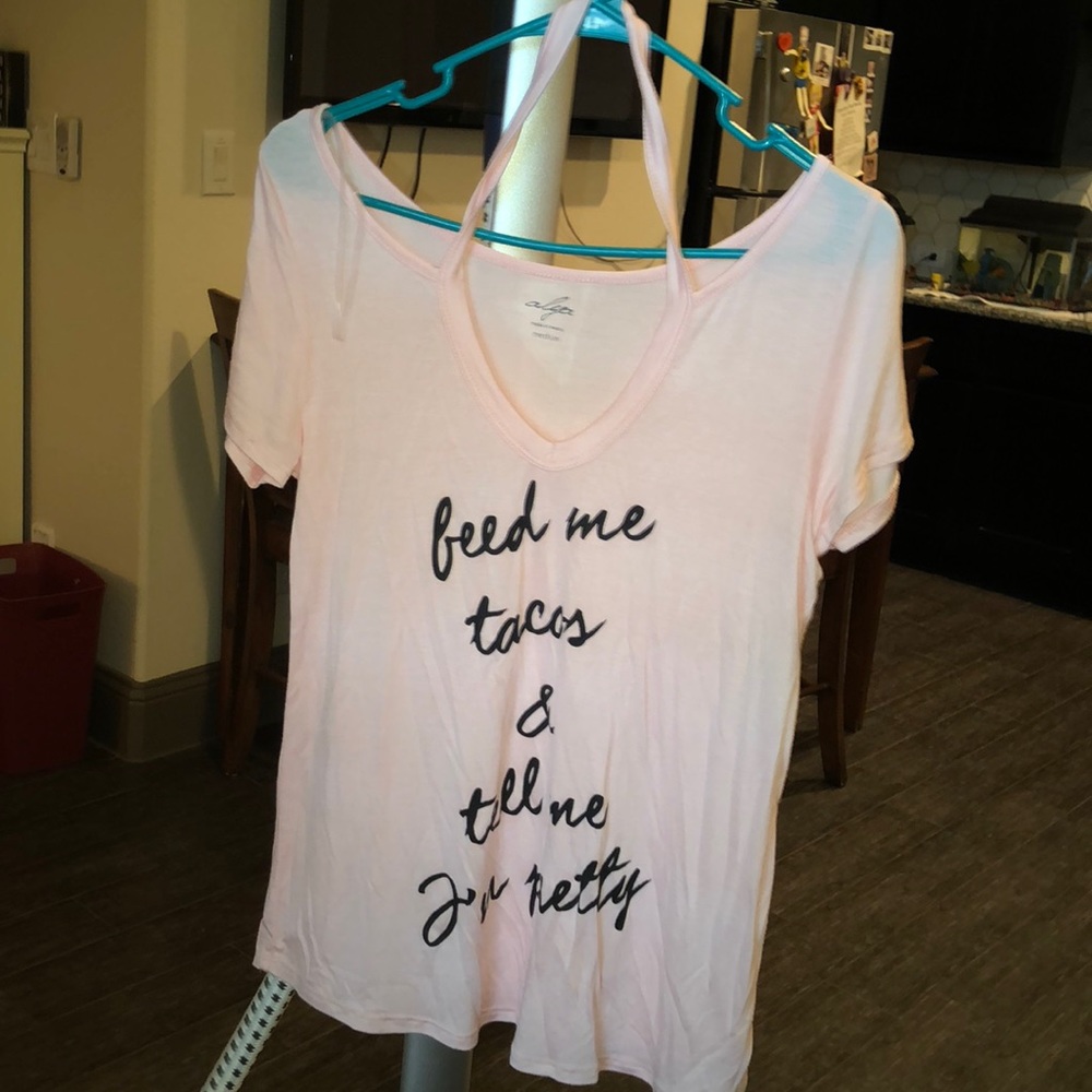 “feed me tacos and tell me i’m pretty” graphic tee